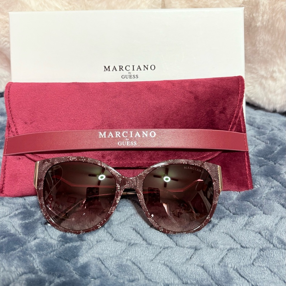 Marciano Women's Glittery Pink Sunglasses